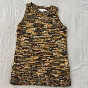 LOFT Earthy Tones Knit Tank Top